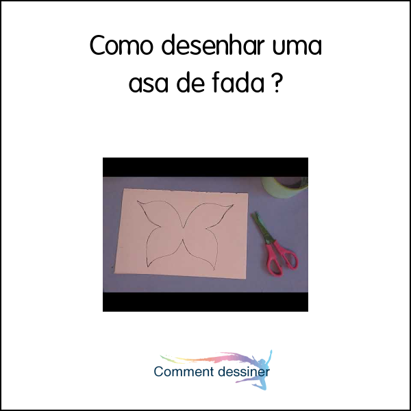 Como desenhar uma asa de fada